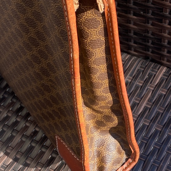 VINTAGE CELINE Macadam Coated Canvas Soft Side Brief Case (M08) - Picture 6 of 11